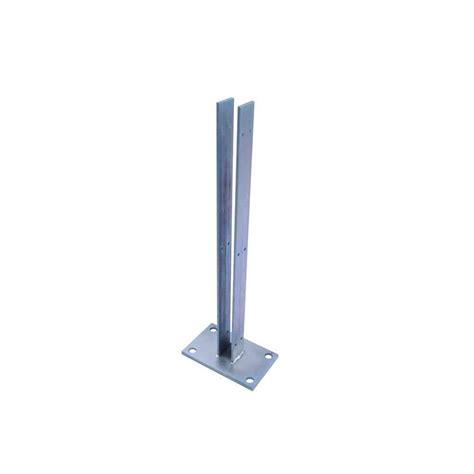 metal fence post reinforced post brackets|galvanized metal fence posts brackets.